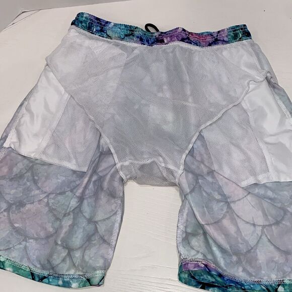 Bonlor Mens Swim Trunks Fish Scale Board Shorts Mesh Lining Beach Swim Shorts - Picture 8 of 16